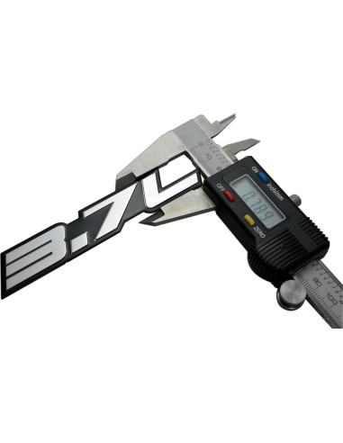 Emblema 3.7L Aluminio ERPART Grabado Anodizado 110x20mm