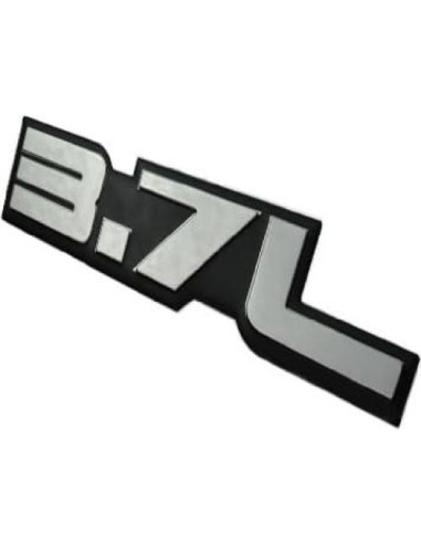 Emblema 3.7L Aluminio ERPART Grabado Anodizado 110x20mm