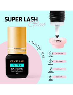 Pegamento para Extensiones de Pestañas VAVALASH 5ml Secado Rápido 2