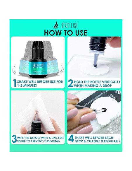 Pegamento para Extensiones de Pestañas Stacy Lash 5ml Extra Fuerte