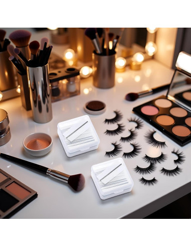 80 Piezas Pestañas Falsas Autoadhesivas BWESOO - Sin Pegamento