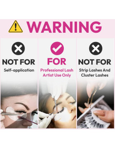 Pegamento para Extensiones de Pestañas Lady Black 5ml - Secado 3-4s 2