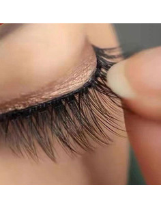 40 Pestañas Falsas Autoadhesivas Juroicessry - Sin Pegamento 2