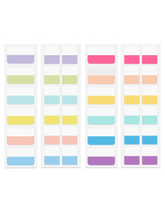 360 Pestañas Adhesivas Multicolor Prudiut 4.57x2.54 cm