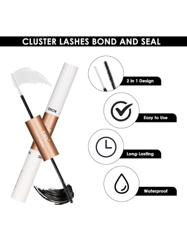 Kit de Extensiones de Pestañas 320pcs SL 30D 40D Adhesivo y Sellador