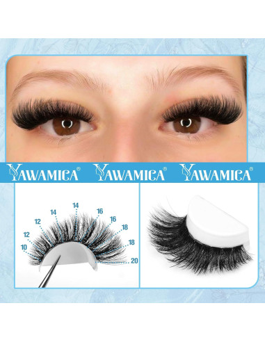 Kit de Extensiones de Pestañas Yawamica 200D 10-20mm DIY