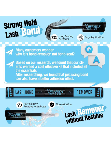 Kit de Extensiones de Pestañas Yawamica 200D 10-20mm DIY