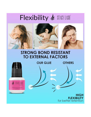 Pegamento para Pestañas Stacy Lash 5ml - Secado Rápido 3-4s