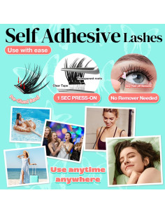 Pestañas Autoadhesivas AILAISHI 10-18mm Kit 120pcs D Curl 2