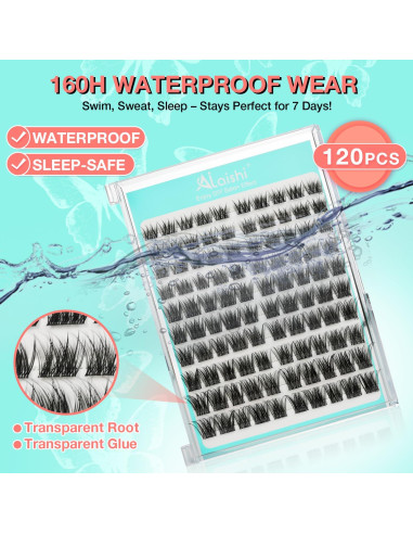 Pestañas Autoadhesivas AILAISHI 10-18mm Kit 120pcs D Curl