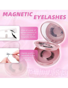 Pestañas Magnéticas FADLASH Reutilizables 2 Pares con Aplicador 2