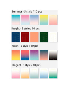 10 Hojas Pestañas Adhesivas Mensuales Etncy Life Coloridas 2