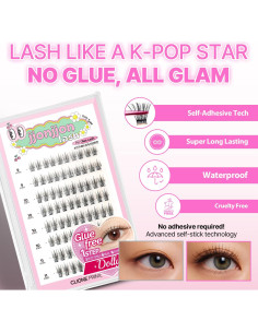 Pestañas Autoadhesivas Wispy Dolly Look - Reutilizables 14x8.3cm 2