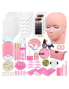 Kit de Extensión de Pestañas Qinzave para Principiantes 470PCS