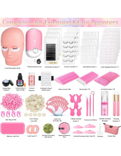 Kit de Extensión de Pestañas Qinzave para Principiantes 470PCS 2