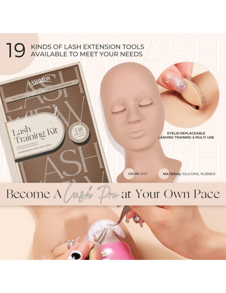 Kit de Extensión de Pestañas LASHVIEW 338pcs para Principiantes