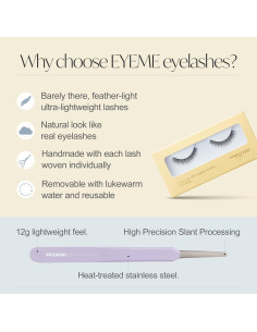 Pestañas Postizas EYEME NO.30 - Paquete de 5, Ligeras y Naturales 2