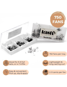 Pestañas Promade TLC 10D - D Curl 750 Fans 7 a 16 mm 2