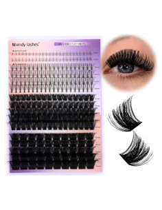Grupos de Pestañas Inferiores y Superiores 356PCS Wendy Lashes