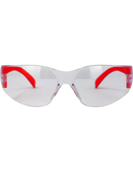Gafas de Seguridad BISON LIFE - Lente Clara y Templo Rojo Gafas de Seguridad BISON LIFE - Lente Clara y Templo Rojo