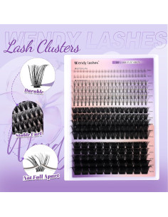 Grupos de Pestañas Inferiores y Superiores 356PCS Wendy Lashes 2