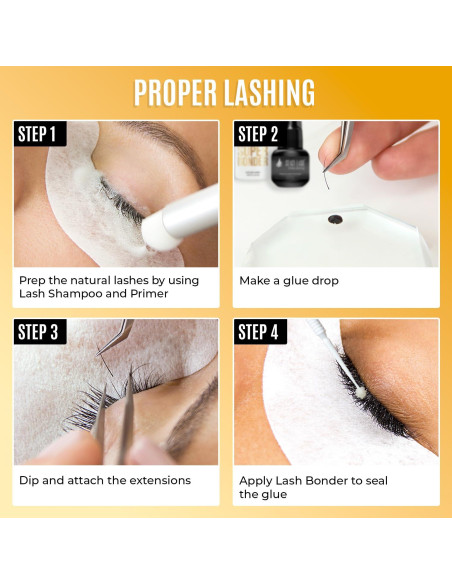 Pestañas Individuales Stacy Lash C Curl 0.05mm 12mm - 16 Filas