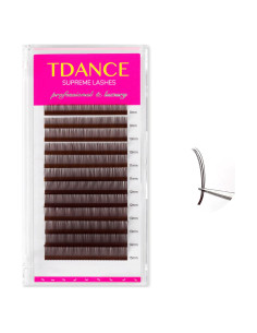 Extensiones de Pestañas 5D TDANCE Flora Marrón 8-15mm