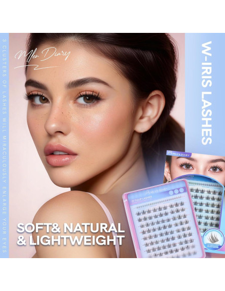 Kit de Pestañas Naturales MLEN DIARY 105 Pcs 10.5-13.5mm Kit de Pestañas Naturales MLEN DIARY 105 Pcs 10.5-13.5mm