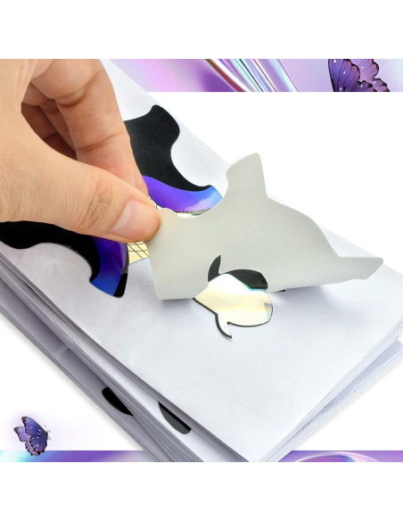 100 Piezas Formas de Uñas Adhesivas Honey Joy para Gel