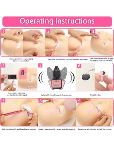 Kit de Extensión de Pestañas Rose Manor para Principiantes