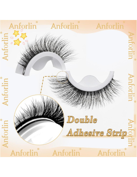 5 Pares de Pestañas Postizas Autoadhesivas Anforlin - 5 Estilos 5 Pares de Pestañas Postizas Autoadhesivas Anforlin - 5 Estilos