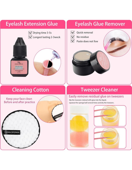 Kit de Extensión de Pestañas Rose Manor para Principiantes