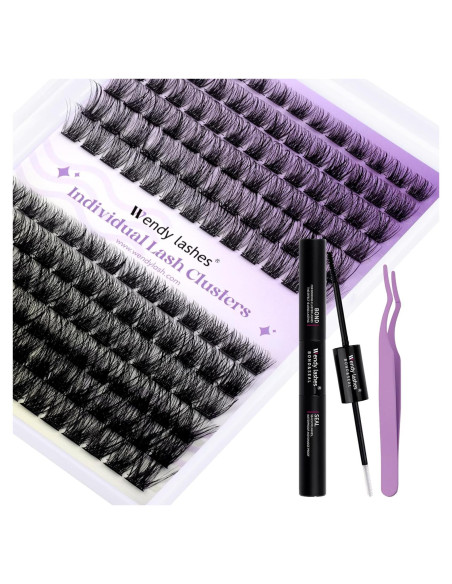 Kit de Extensión de Pestañas DIY Wendy Lashes 12-16mm Natural/Volumen Kit de Extensión de Pestañas DIY Wendy Lashes 12-16mm Natural/Volumen