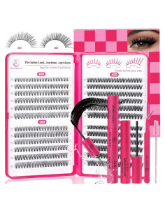 Kit de Extensión de Pestañas CCODDY 480 Pcs 20D-50D DIY