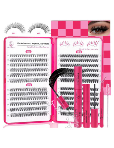 Kit de Extensión de Pestañas CCODDY 480 Pcs 20D-50D DIY