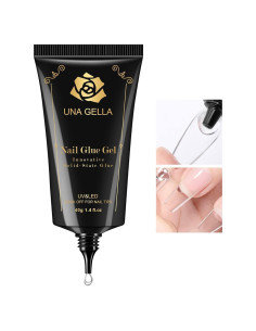 Gel Adhesivo para Uñas UNA GELLA 40ml Tips de Gel Sólido