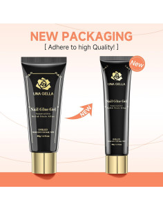 Gel Adhesivo para Uñas UNA GELLA 40ml Tips de Gel Sólido 2