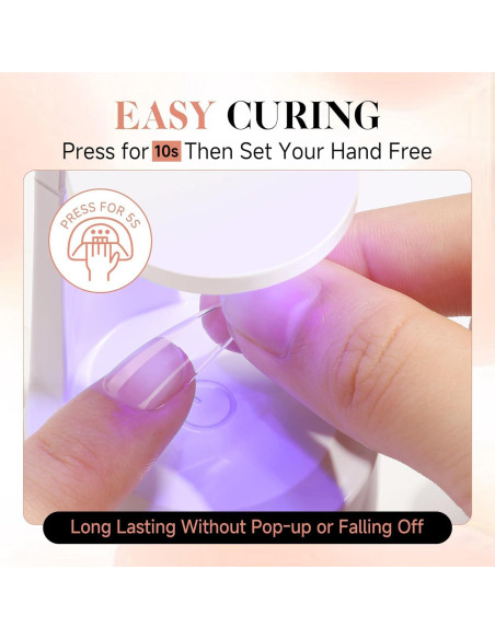 Gel Adhesivo para Uñas UNA GELLA 40ml Tips de Gel Sólido