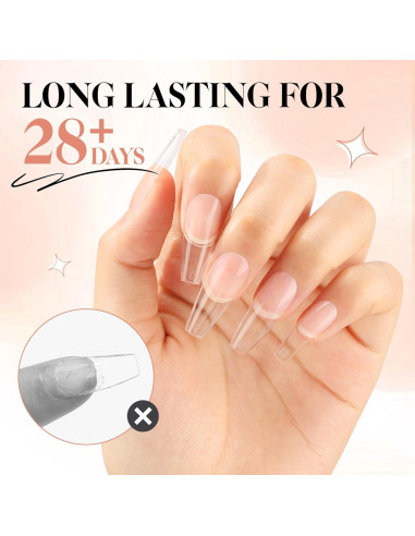 Gel Adhesivo para Uñas UNA GELLA 40ml Tips de Gel Sólido