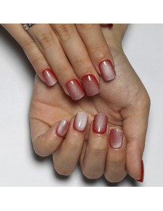 Uñas Postizas Cortas Stbisen Jelly Rouge Efecto Gradiente 2