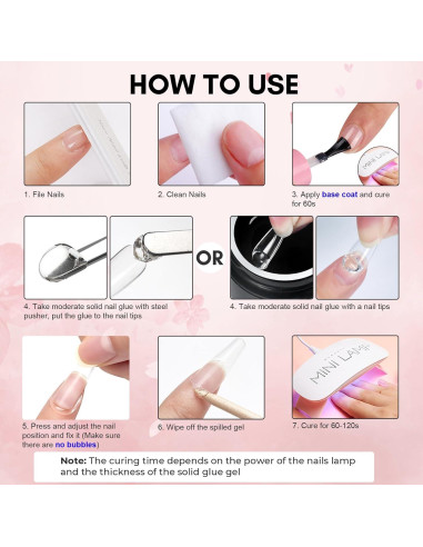 Gel de Pegamento para Uñas Sólido Makartt 15ml UV