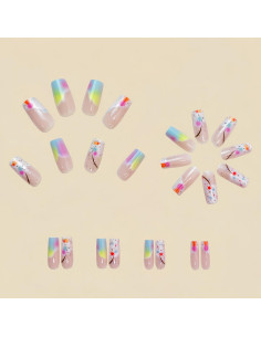 Kit de Uñas Acrílicas BHOOKA 24 Pcs Diseño Gradiente 2