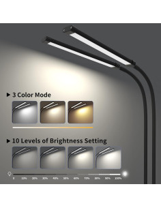 Lámpara de Escritorio LED Mojimdo 70 cm Regulable 3 Colores 2