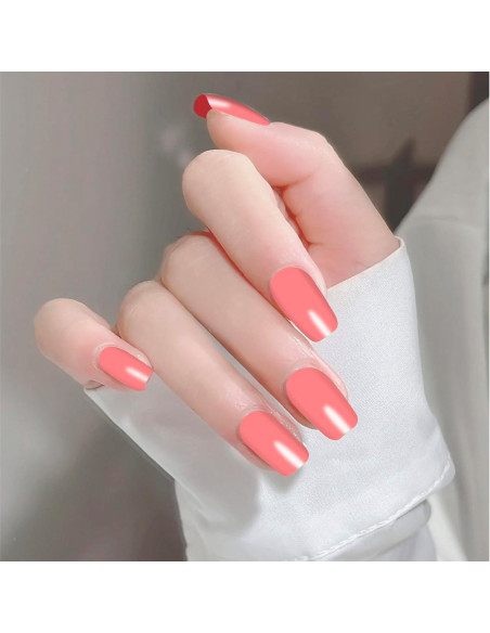 12 Hojas Stickers de Uñas Rosa YECIRALA 168 Pcs Autoadhesivos