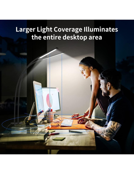 Lámpara de Escritorio LED Mojimdo 70 cm Regulable 3 Colores