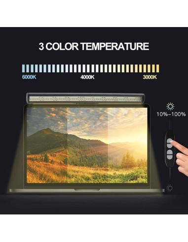 Barra de Luz LED para Monitor LFNOWN 25.4cm Protección Ocular