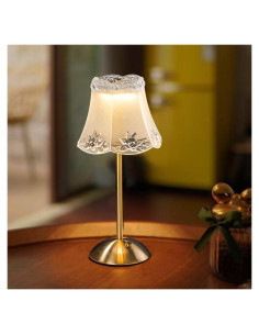 Lámpara de Escritorio Portátil HPUFKOT LED Táctil 3 Colores