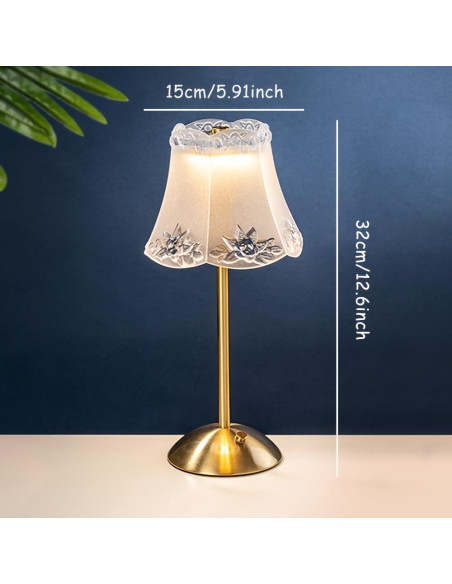 Lámpara de Escritorio Portátil HPUFKOT LED Táctil 3 Colores