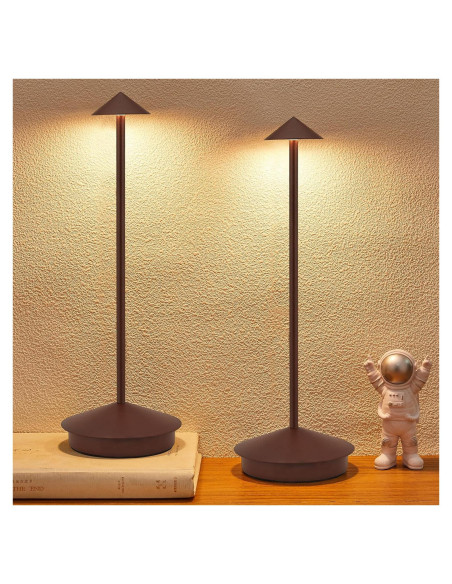 Lámpara de Mesa LED Inalámbrica XMINKDZA 6000mAh 2 Piezas