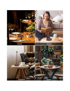 Lámpara de Mesa LED Inalámbrica XMINKDZA 6000mAh 2 Piezas 2